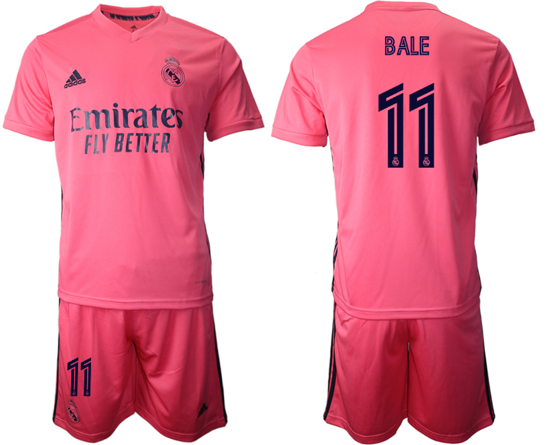 Men 2020-2021 club Real Madrid away #11 pink Soccer Jerseys->->Soccer Club Jersey